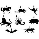 Stencil Schablone Animal Charm
